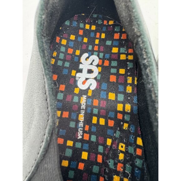 SAS Womens Nora Slip On Loafers Size 9W Black Wedge Leather Comfort Casual - Picture 3 of 15